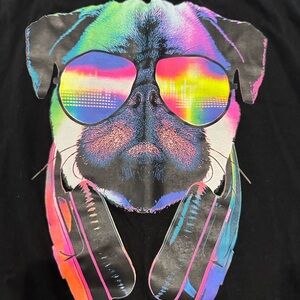 DJ pug muscle tank
